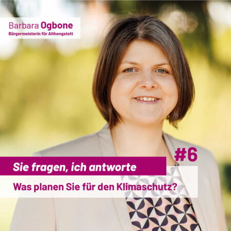 Was planen Sie für den Klimaschutz