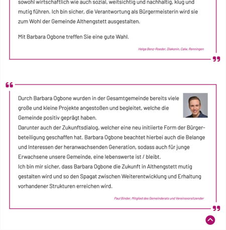 Stimmen über mich